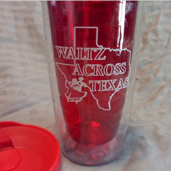 Collectible Souvenir Plastic Tumbler embossed with "Waltz Across Texas" Logo - Picture 2 of 8